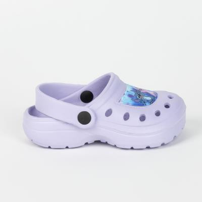 Disney Stitch gyerek papucs, clog - világoslila - 26-27