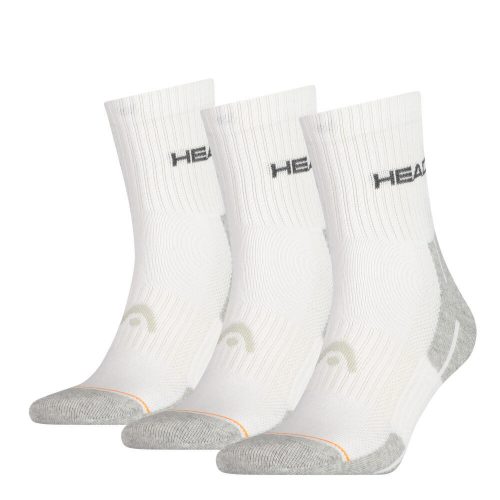 Head unisex sport zokni - légáteresztő félplüss talppal 3 pár - fehér - 35-38