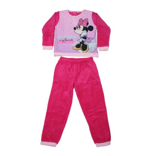 Gyerek téli coral pizsama - Minnie egér - pink - 116